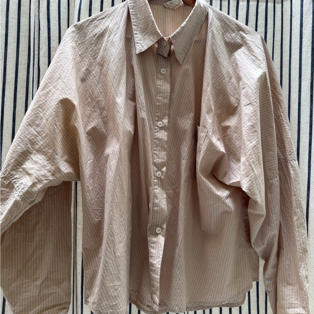 Striped Button-Up Shirt